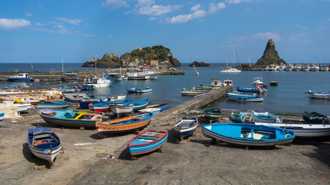 Sizilien-Strand-Boote